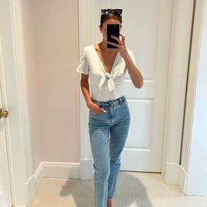 Abercrombie Woven Bodysuit